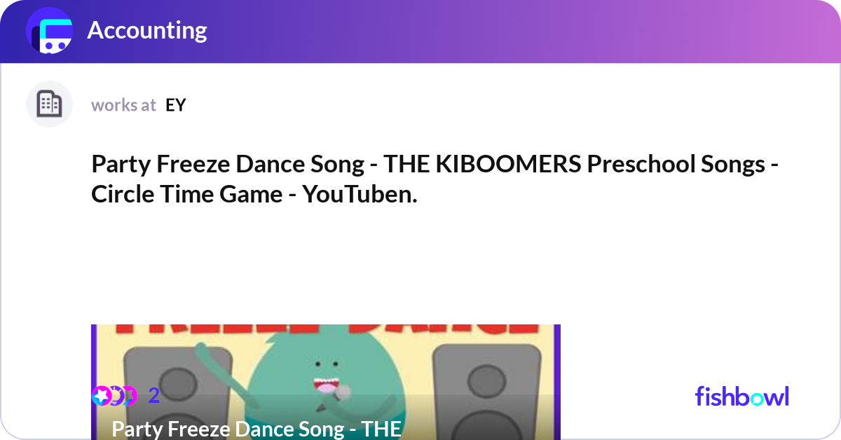 Party Freeze Dance Song - THE KIBOOMERS Preschool ... | Fishbowl
