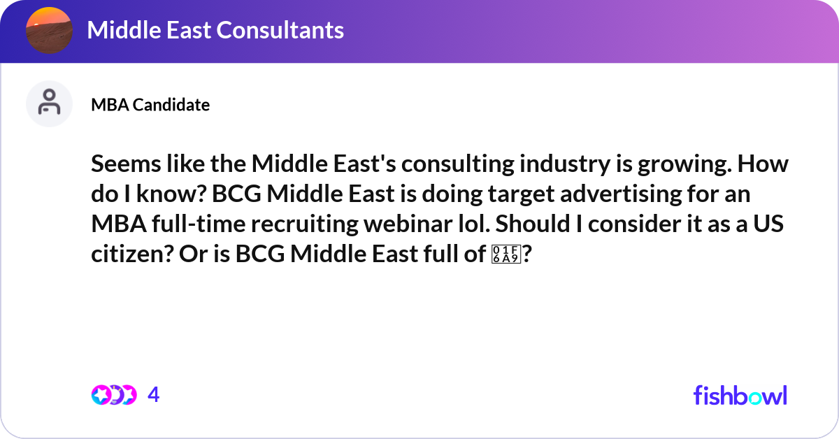 Eastern Bblog Seems like the Middle East's consulting industry i... | Fishbowl