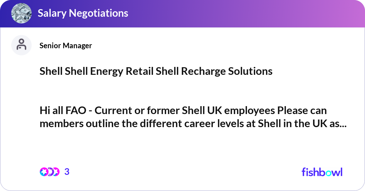 Shell Shell Energy Retail Shell Recharge Solutions... | Fishbowl