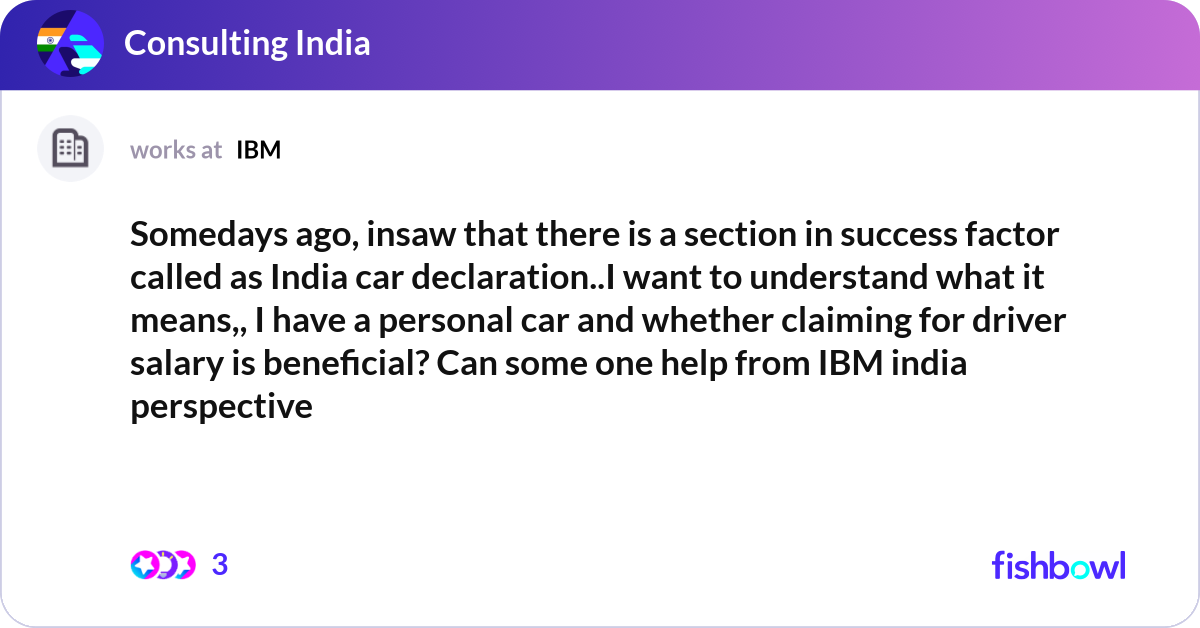 Insaw Somedays ago, insaw that there is a section in suc... | Fishbowl