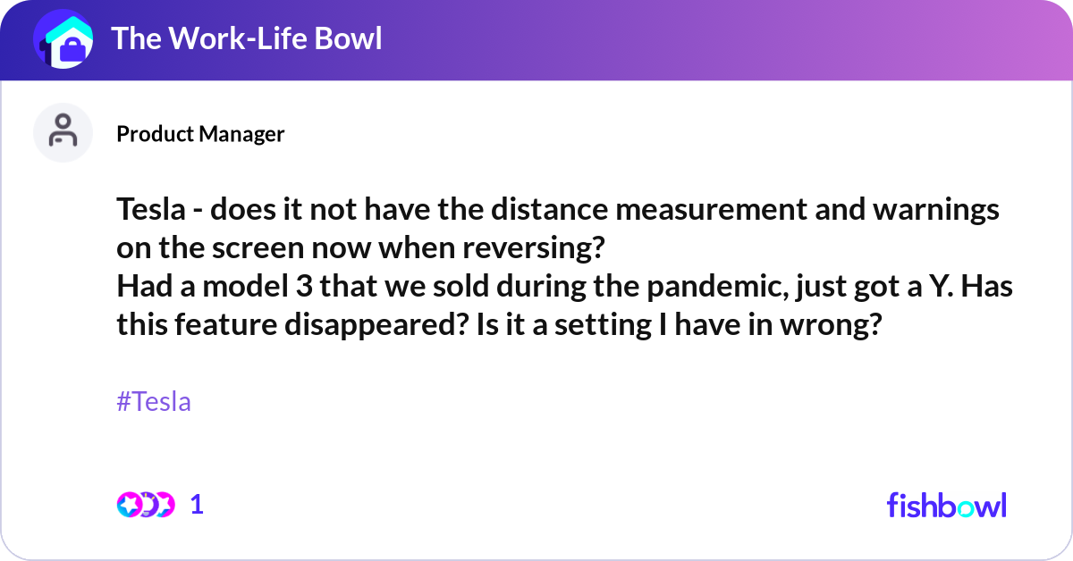 Tesla Distance Measurement Tesla - does it not have the distance measurement ... | Fishbowl