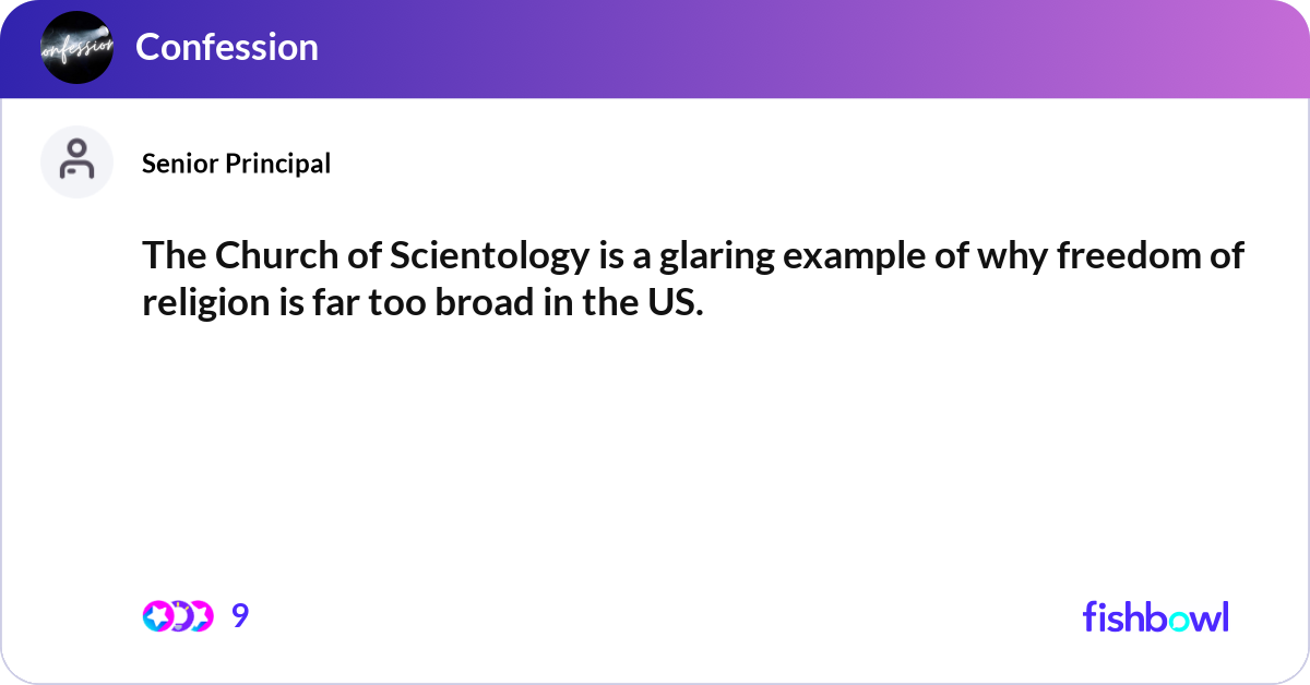 Scientology Bookmark The Church of Scientology is a glaring example of ... | Fishbowl
