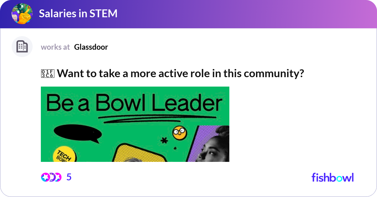 🏆 Want to take a more active role in this communi... | Fishbowl