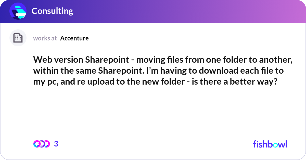 Web version Sharepoint - moving files from one fol... | Fishbowl