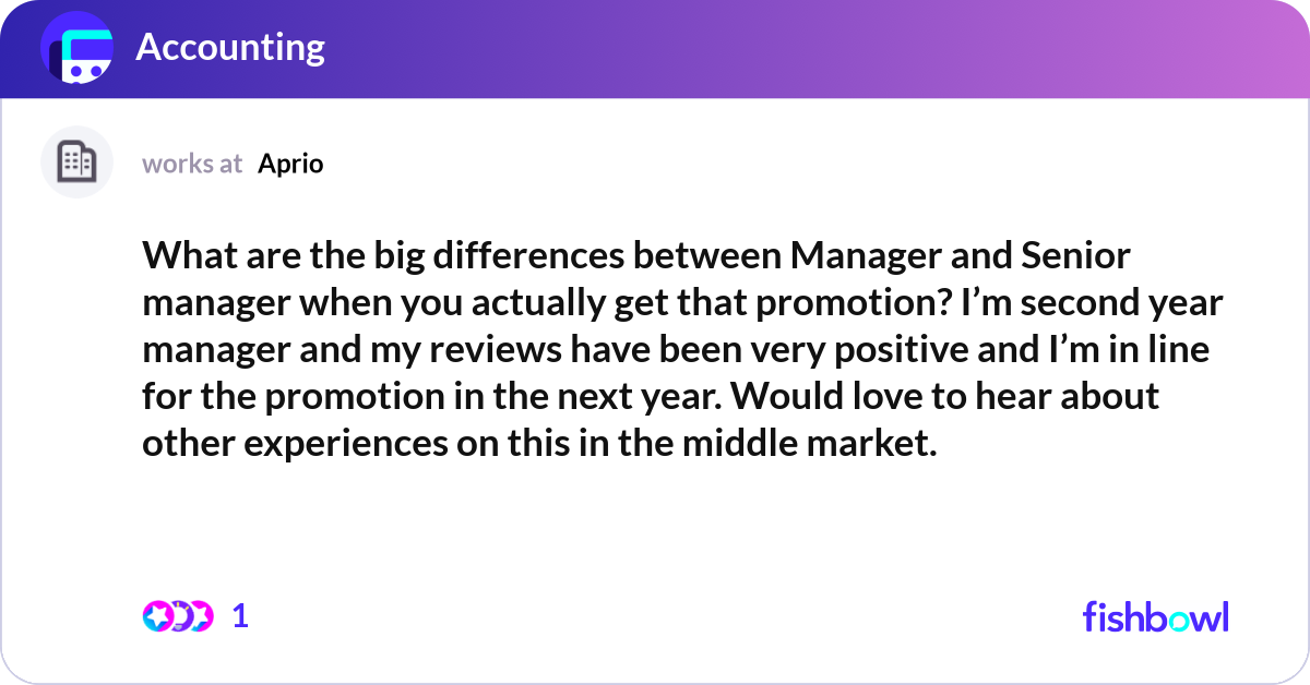 What are the big differences between Manager and S... | Fishbowl