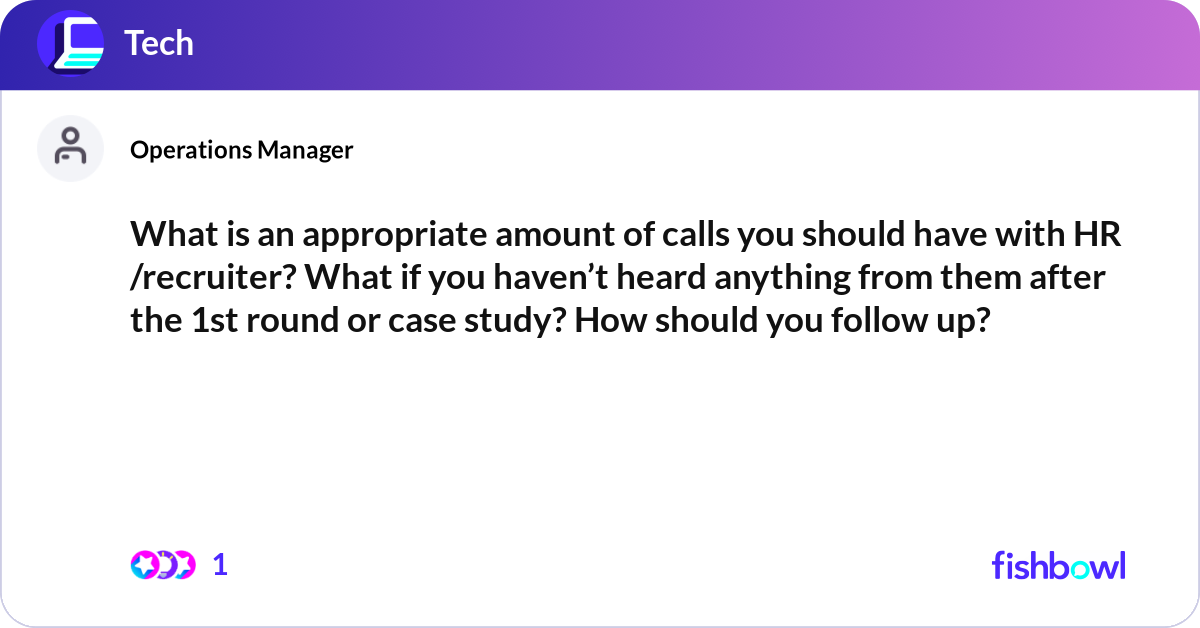 What is an appropriate amount of calls you should ... | Fishbowl