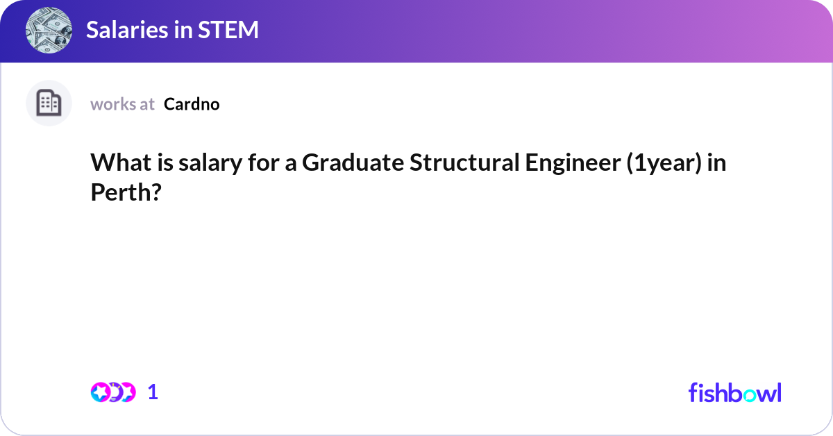 What is salary for a Graduate Structural Engineer ... | Fishbowl