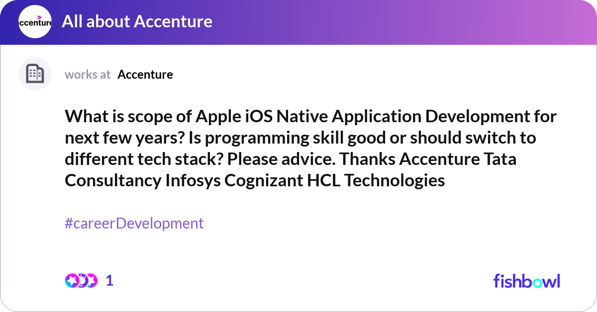 What is scope of Apple iOS Native Application Deve... | Fishbowl