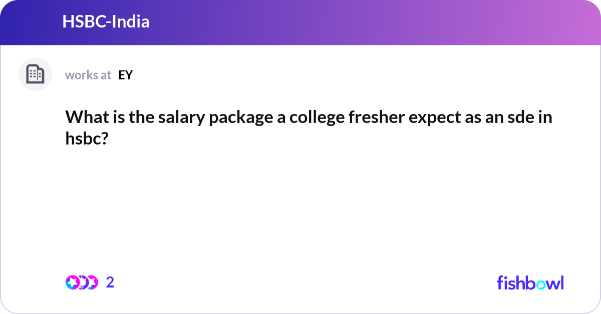 Expect Package What is the salary package a college fresher expec... | Fishbowl