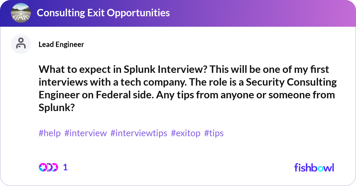 What to expect in Splunk Interview? This will be o... | Fishbowl