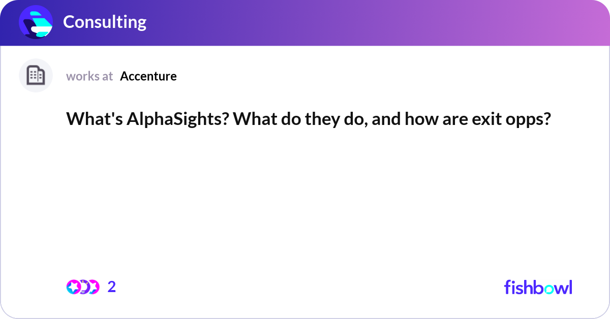 What's AlphaSights? What do they do, and how are e... | Fishbowl