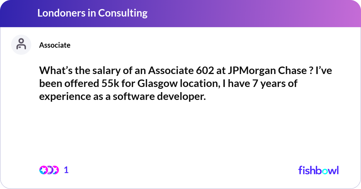 What’s the salary of an Associate 602 at JPMorgan ... | Fishbowl