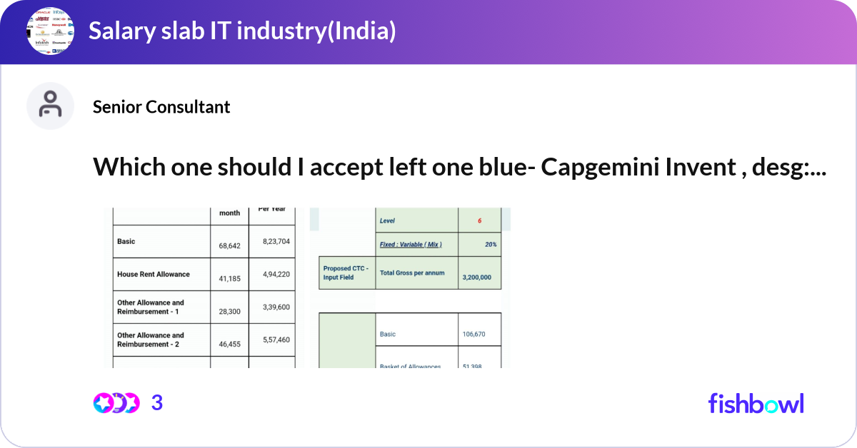 Which one should I accept left one blue- Capgemini... | Fishbowl