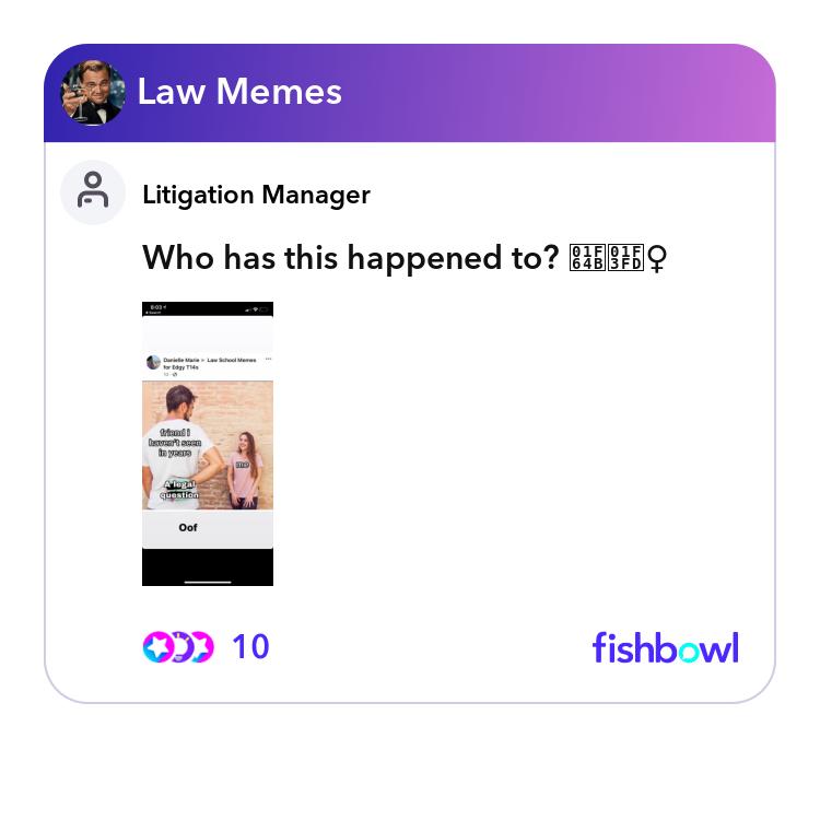 Who has this happened to? 🙋🏽‍♀️ | Fishbowl