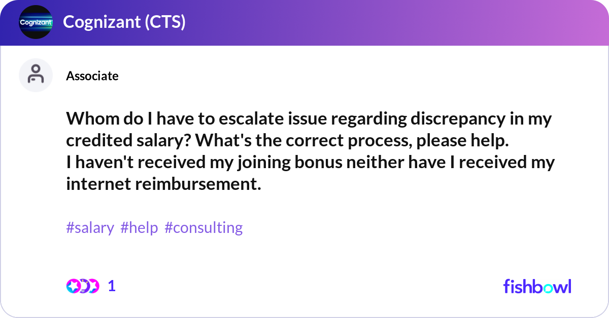 Discrep Whom do I have to escalate issue regarding discrep... | Fishbowl