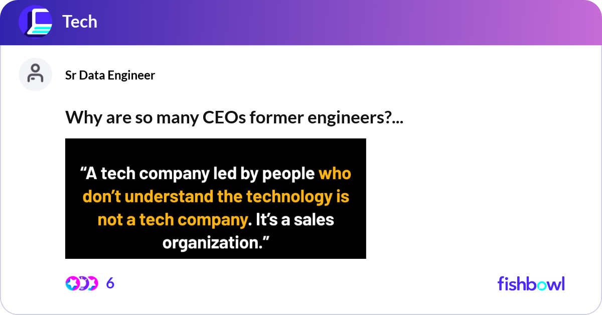 Jeff Bezos Computer Engineer Why are so many CEOs former engineers? Jeff Bezos... | Fishbowl