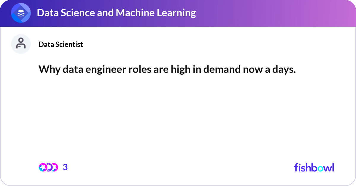 More Column Data Engineer Why data engineer roles are high in demand now a d... | Fishbowl