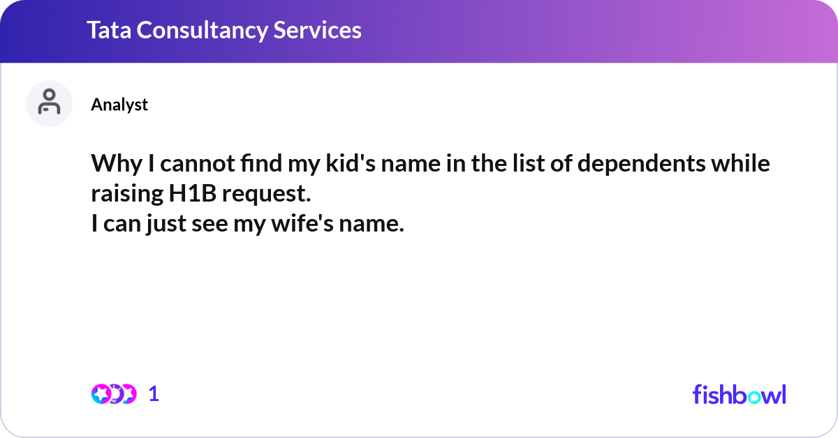 Why I cannot find my kid's name in the list of dep... | Fishbowl