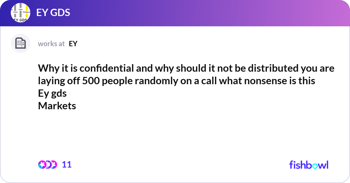 Whyit Why it is confidential and why should it not be di... | Fishbowl