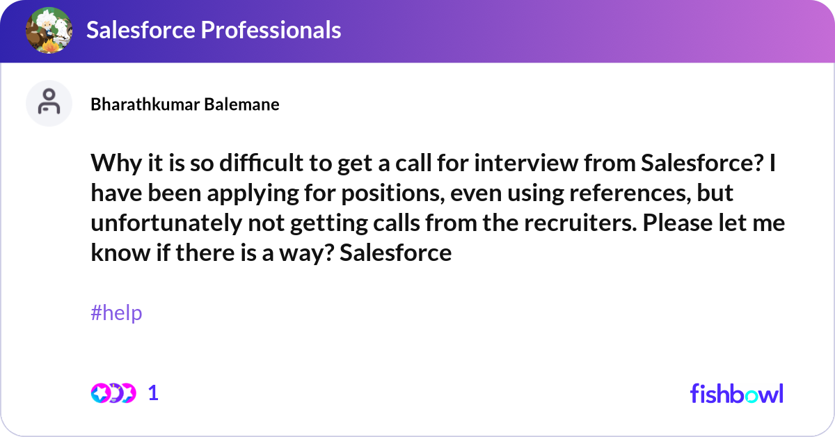 Why it is so difficult to get a call for interview... | Fishbowl