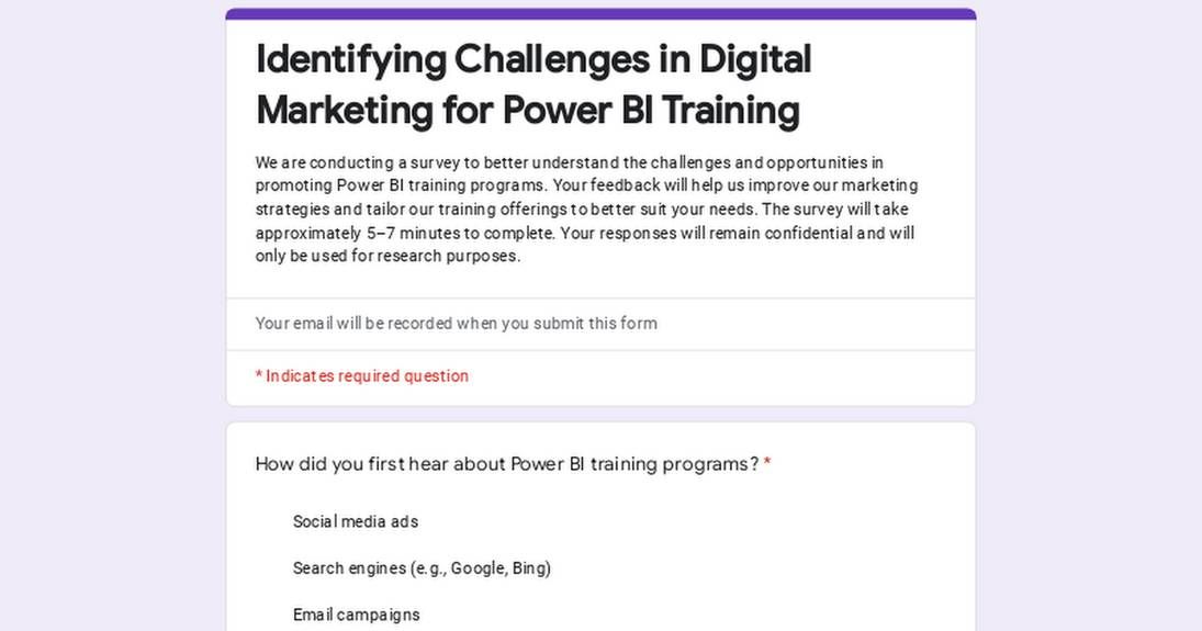 Help Us Improve Power BI Training Marketing! Hi e... | Fishbowl