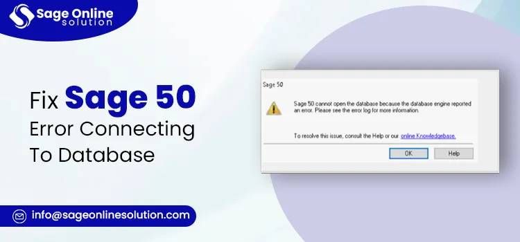 Sage 50 Unable to Connect to Its Database Error – ... | Fishbowl