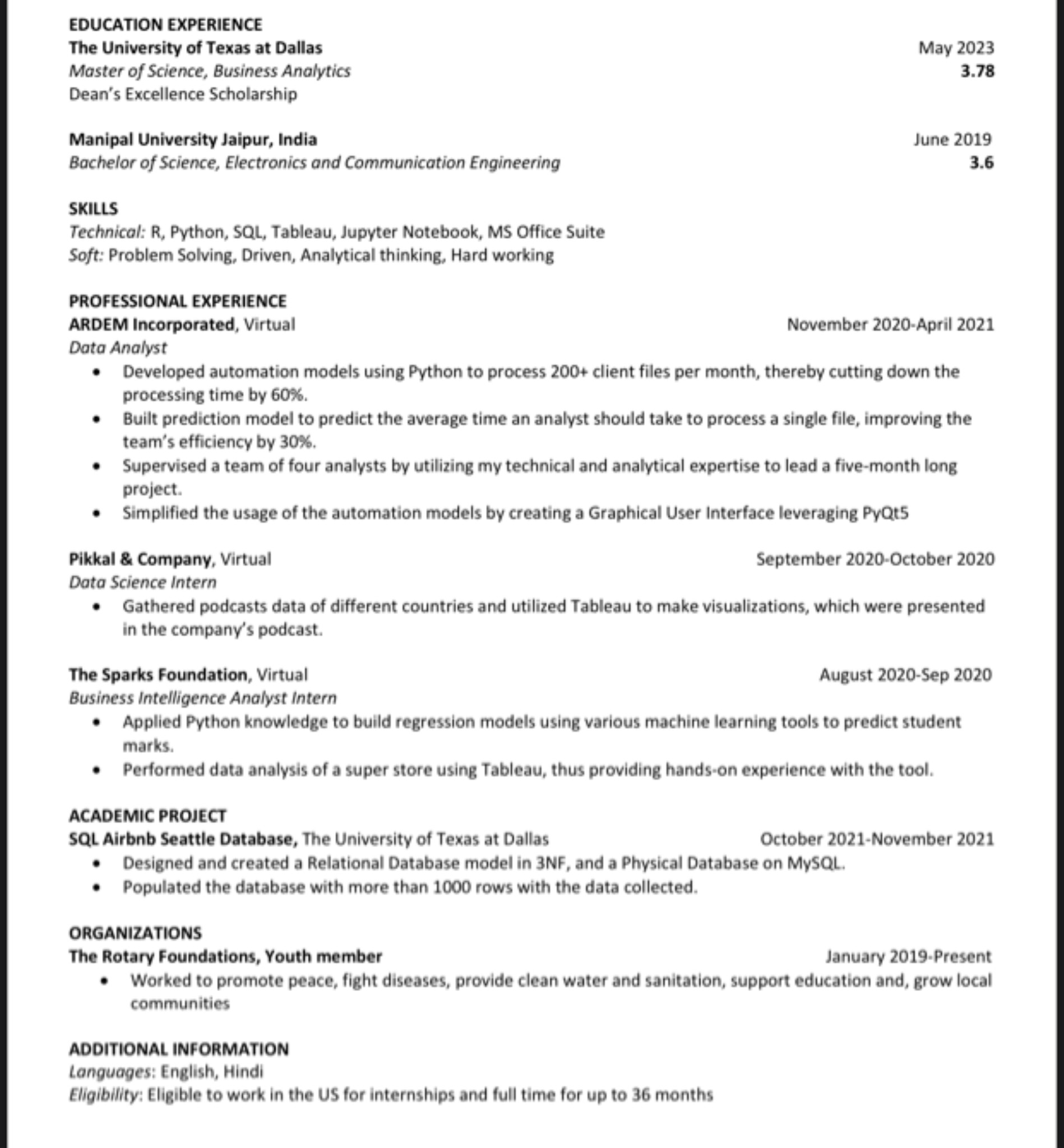 Searching for a Summer 2022 internship in the fiel... | Fishbowl