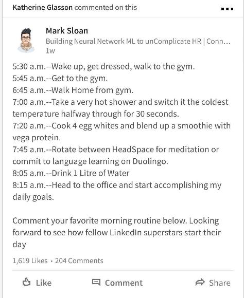 I'm tired of seeing all these power morning routine posts 🙄 What's your ...