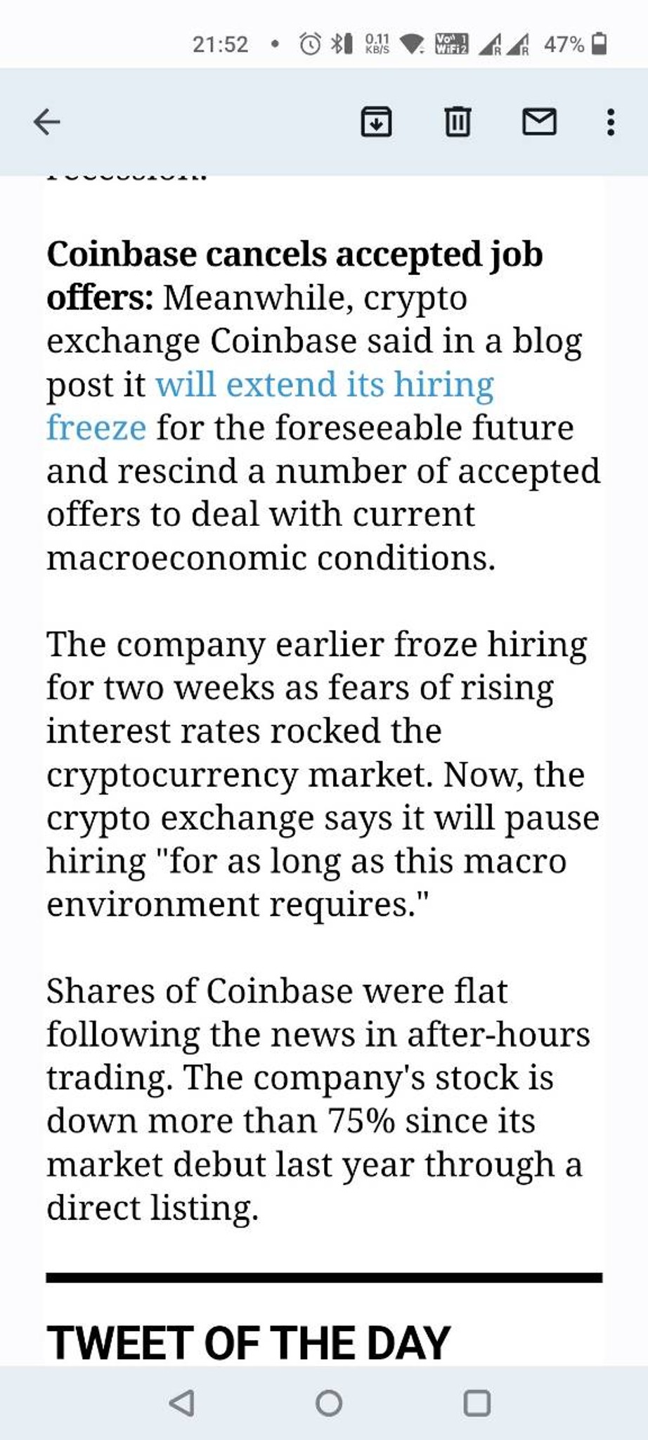 Coinbase | Fishbowl