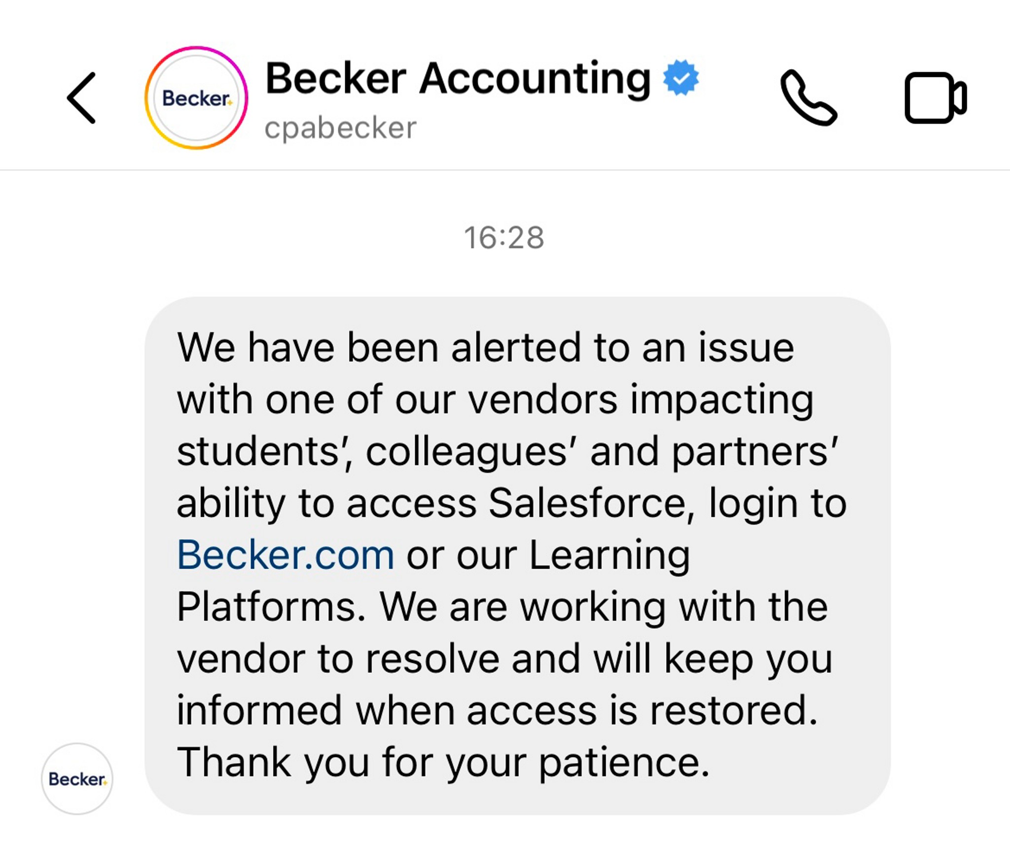 Anyone else having issues logging into Becker ? | Fishbowl