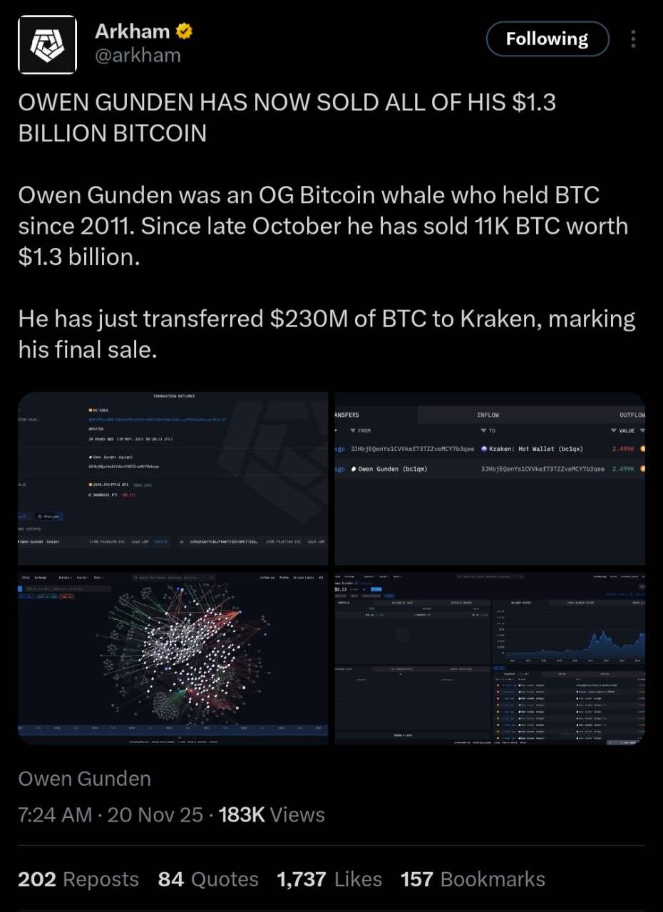 Owen Gunden just sold the Bitcoin he bought for $100,000 in 2011 for $1.3B  Nice! | Glassdoor Forum