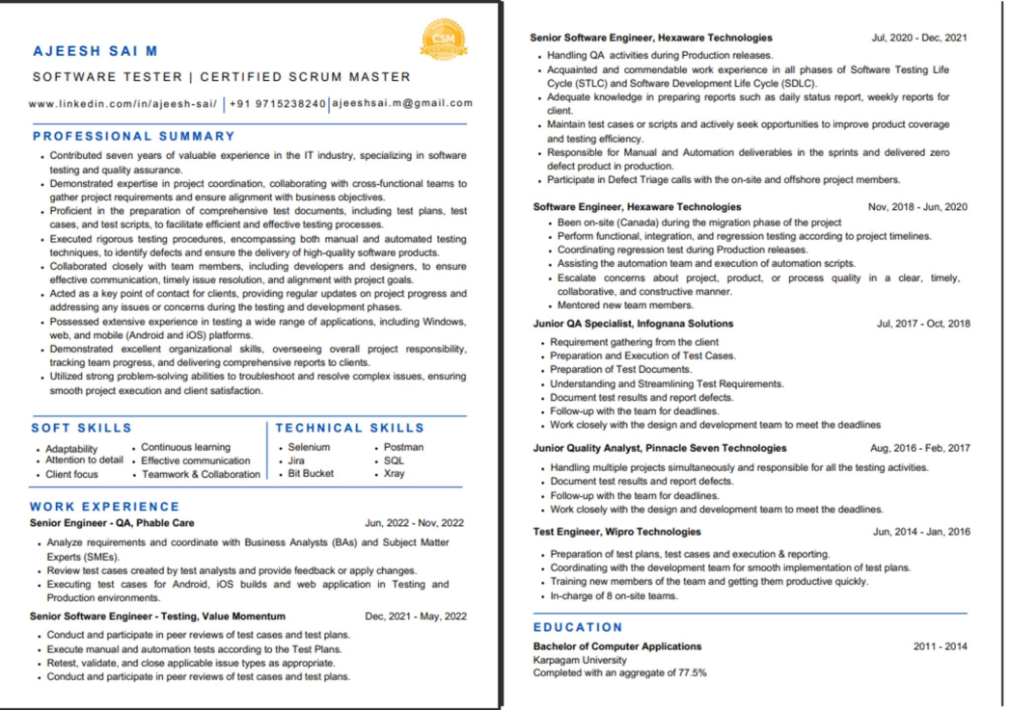 Hi, Attached is my resume.. can someone review and... | Fishbowl