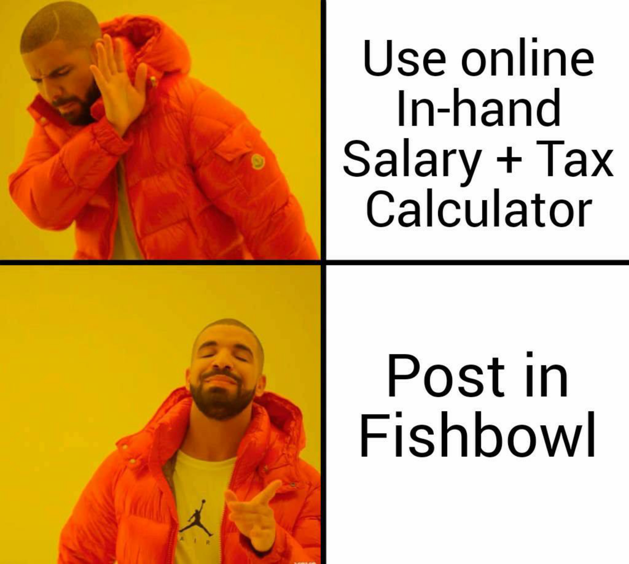 Weekend meme!! What will be my in-hand salary?🤣 | Fishbowl