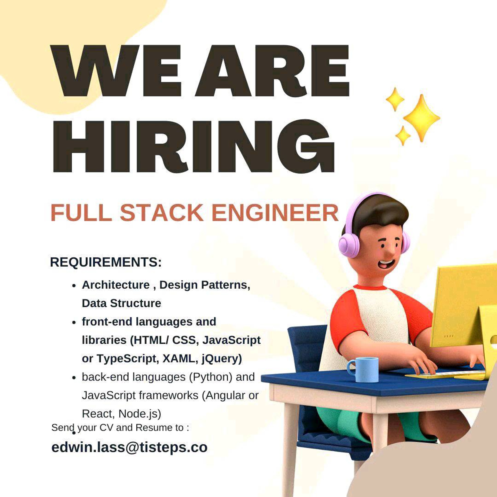 Hiring Full Stack developer for a permanent role i | Fishbowl