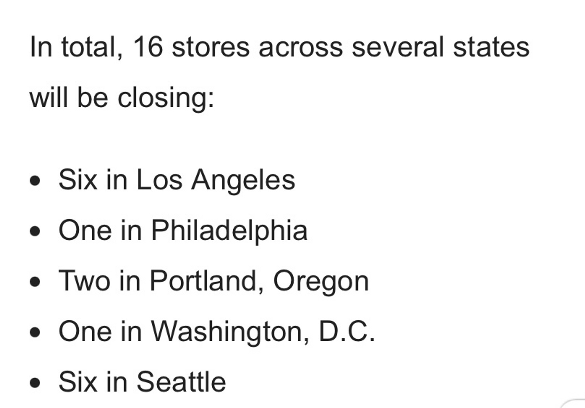 Starbucks closing 16 stores for employee safety, w... Fishbowl