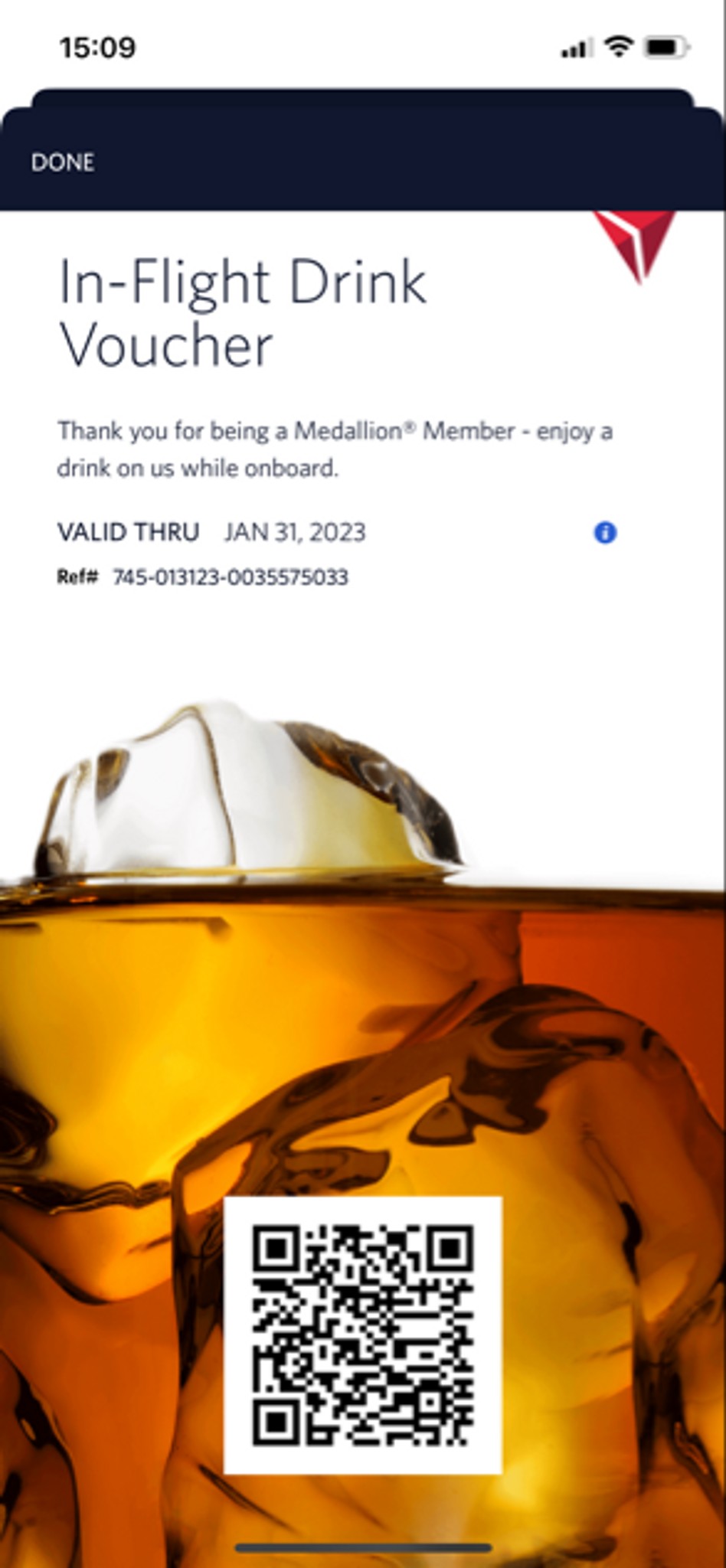 Free Delta Drink Vouchers Fishbowl