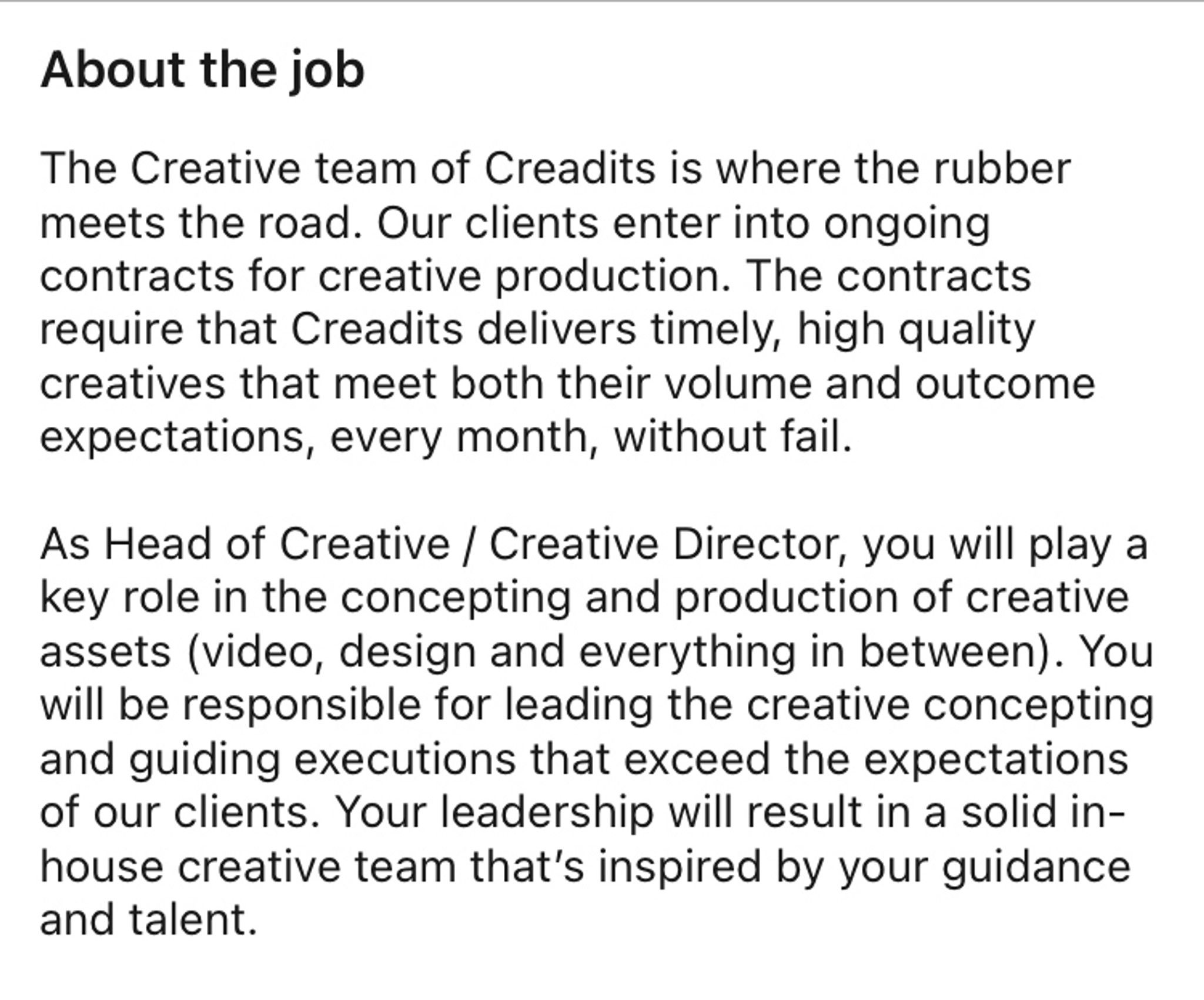 Job Paragraph It’s uncanny how the first paragraph of the job de... | Fishbowl