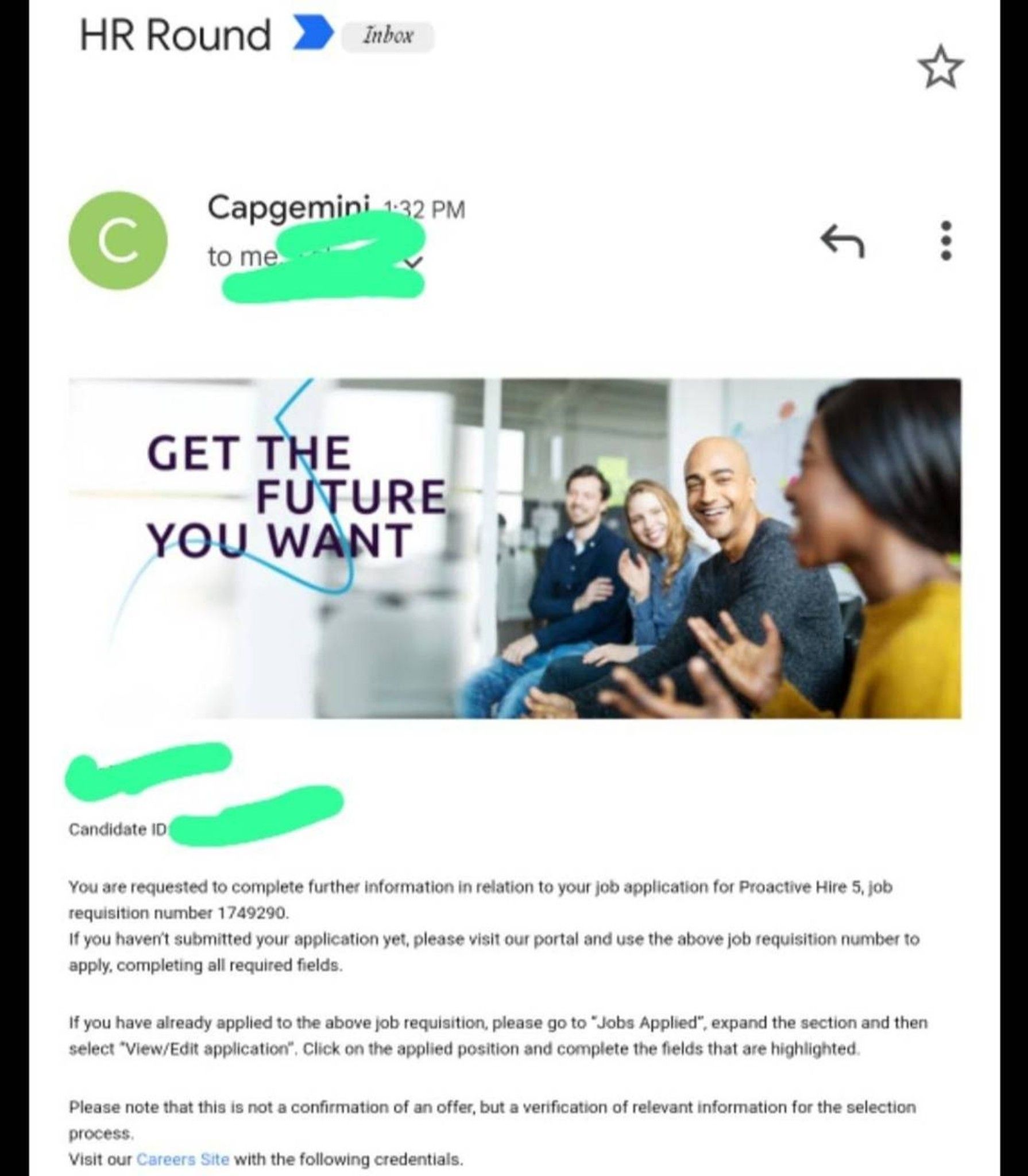 I got this mail today multiple times but salary negotiation is not yet