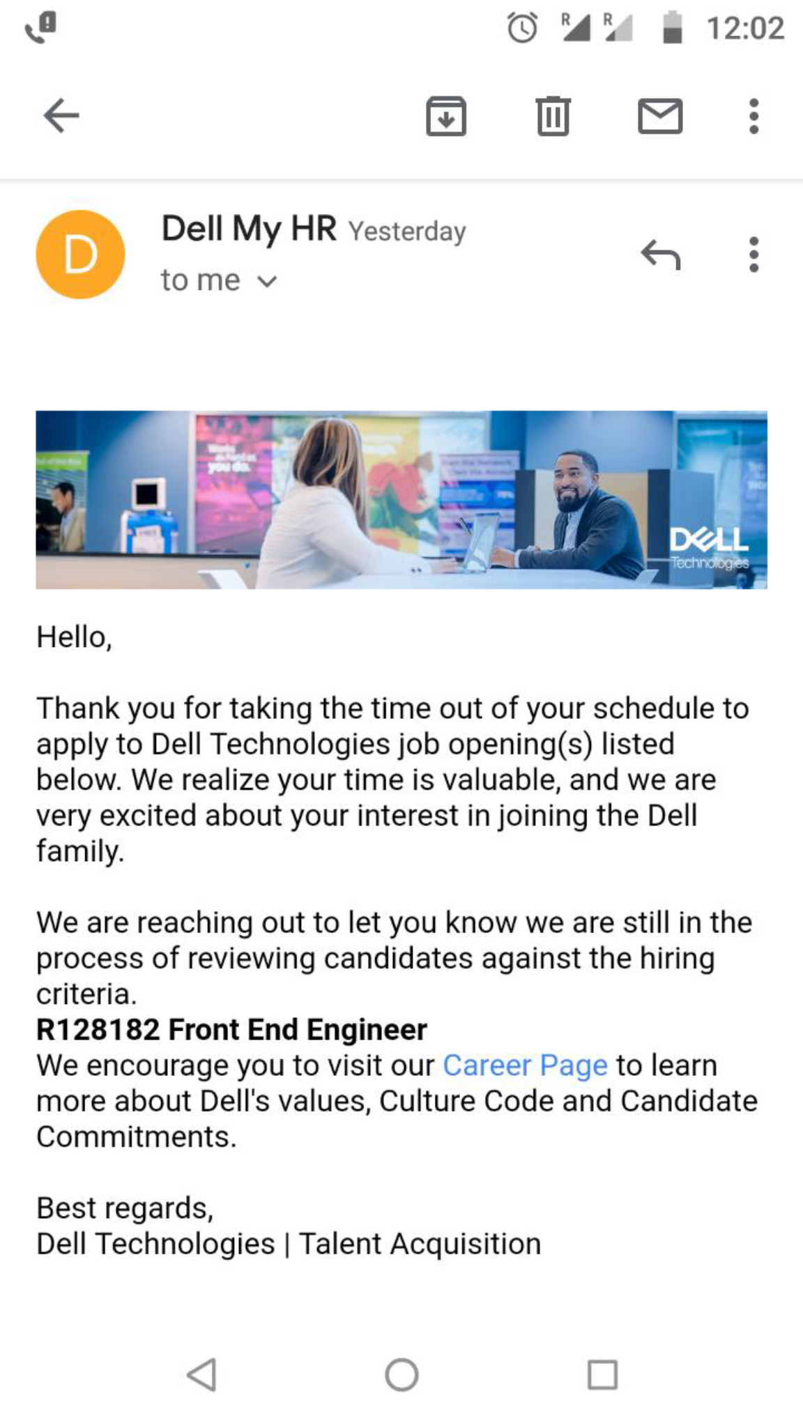 Hi, I got a mail from Dell, not getting if they c... | Fishbowl