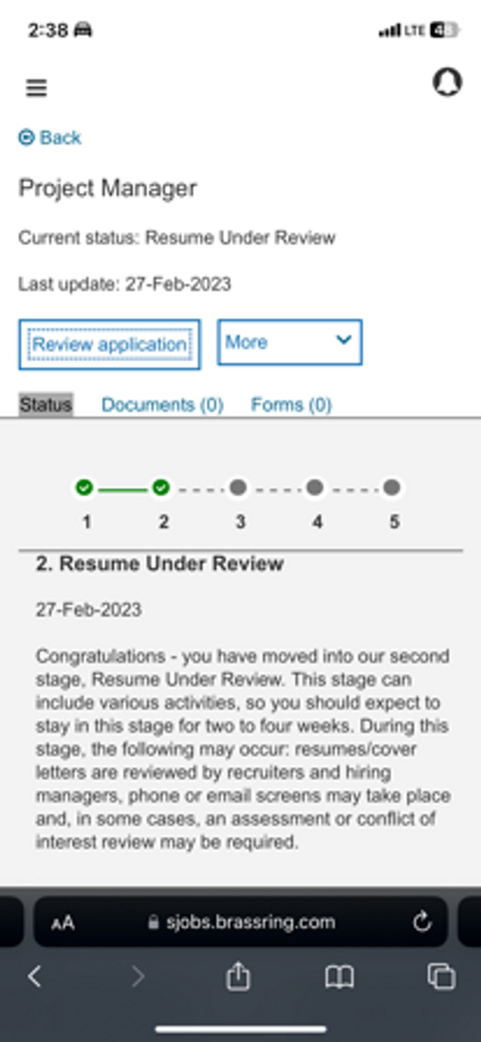 I applied for a position with Lockheed Matin and t... | Fishbowl