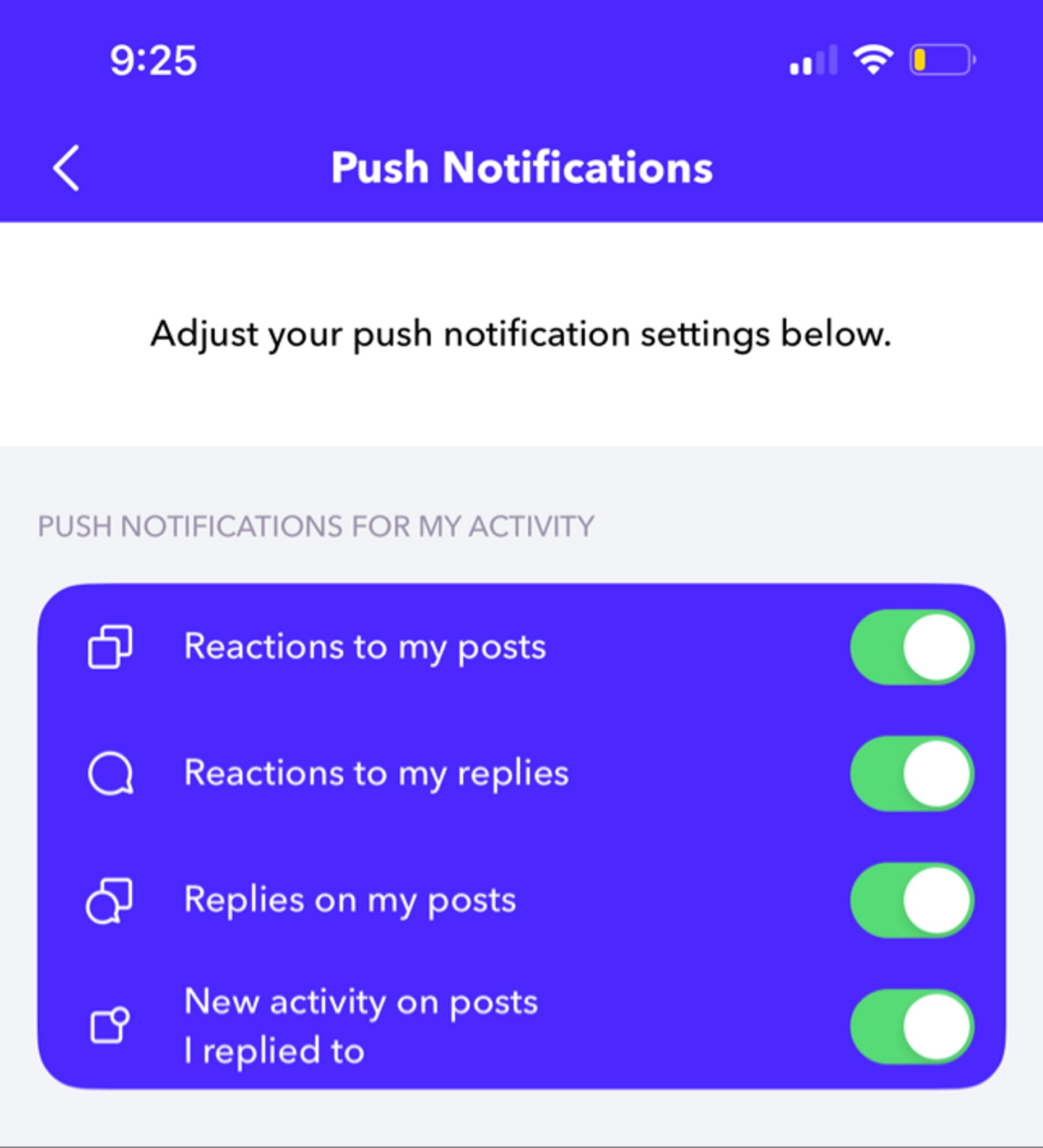 Anyone know how to change notification settings? T... | Fishbowl