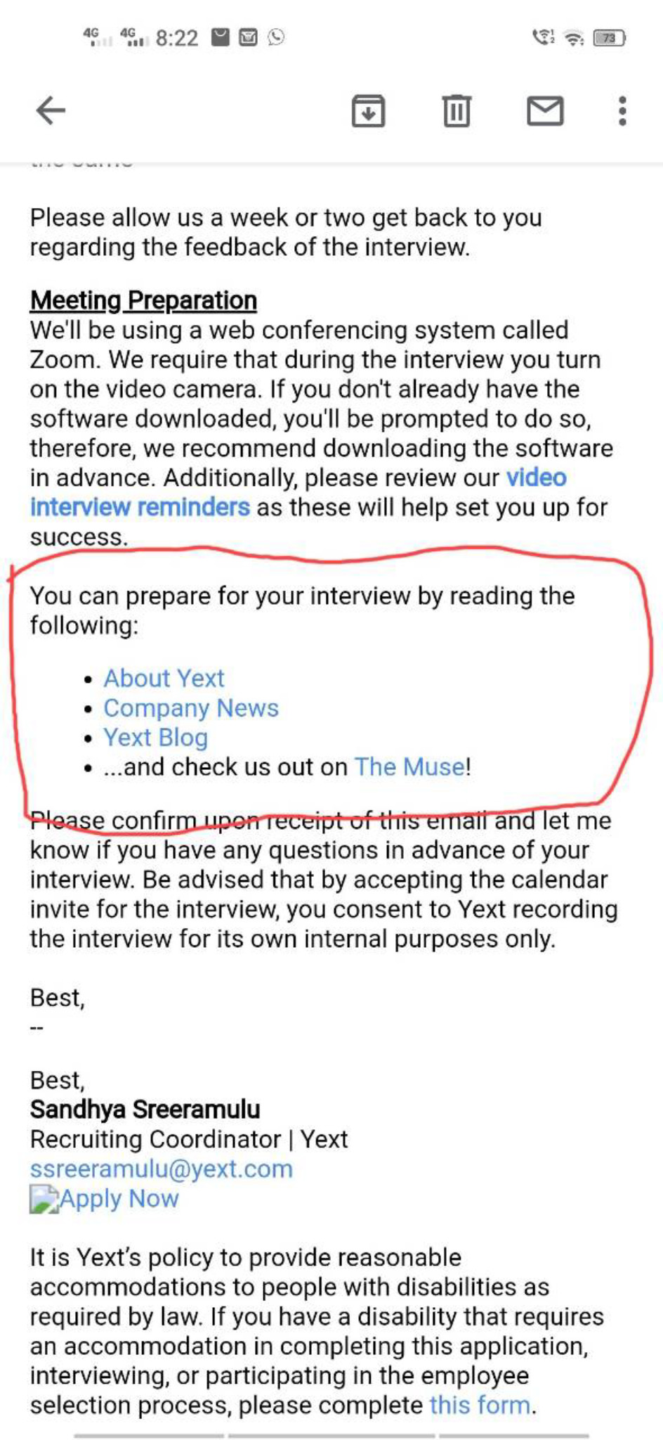 Hi Fishes! Did anyone give interview for YEXT co... | Fishbowl