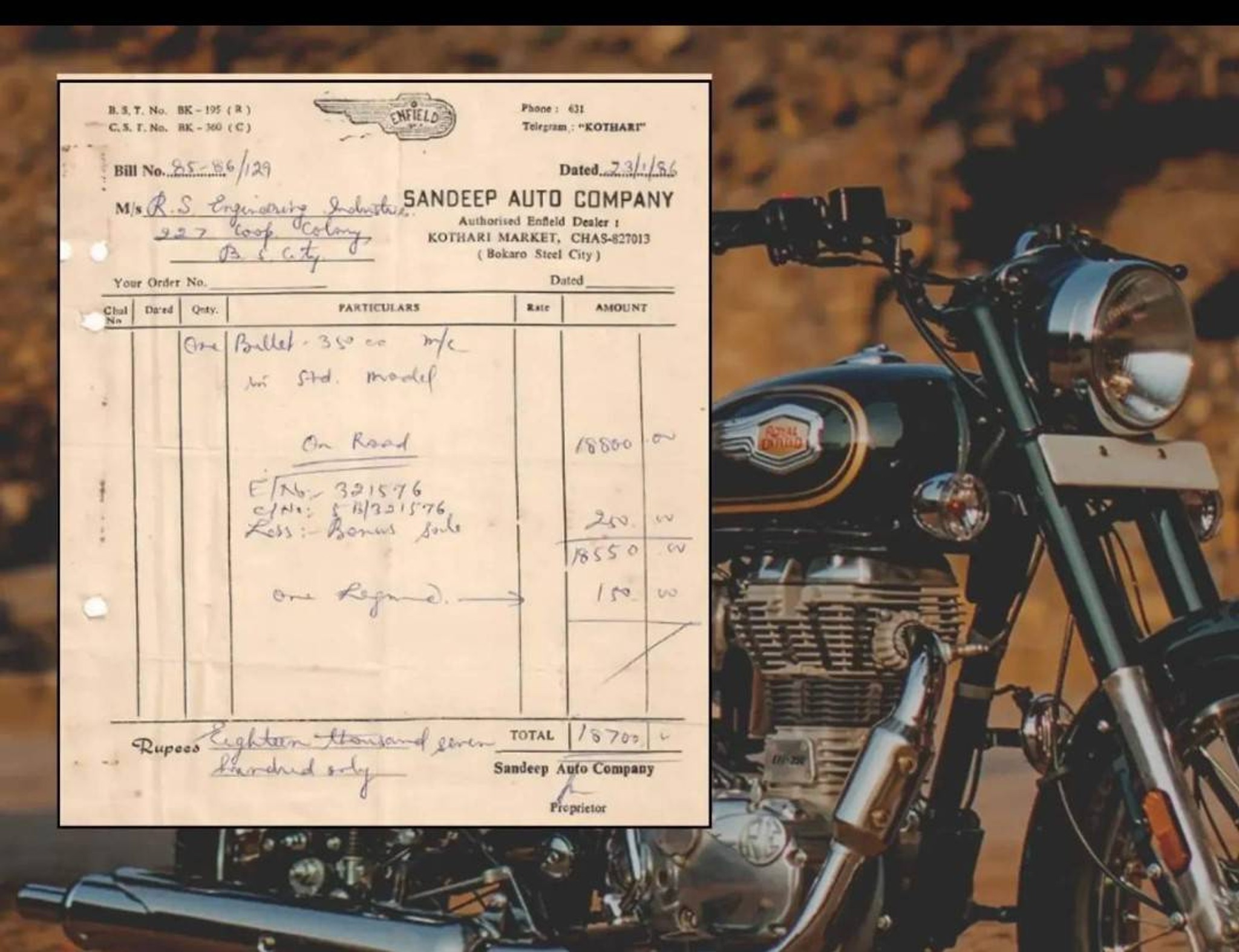 royal enfield old school