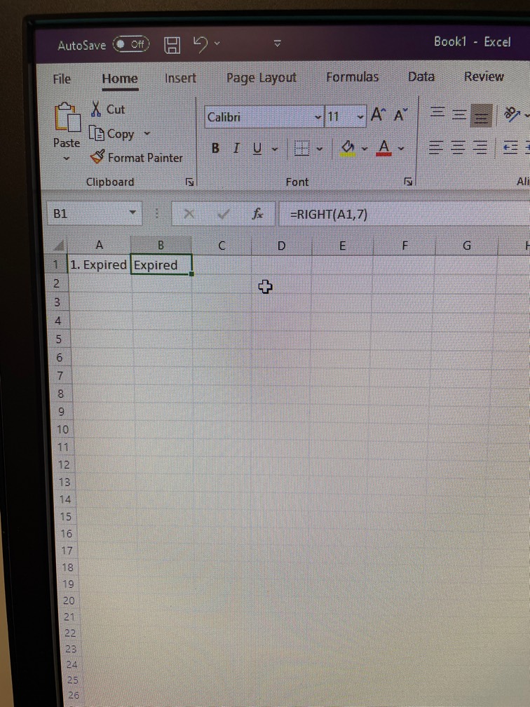 Help please! Have a column with the data “1. Expi... | Fishbowl