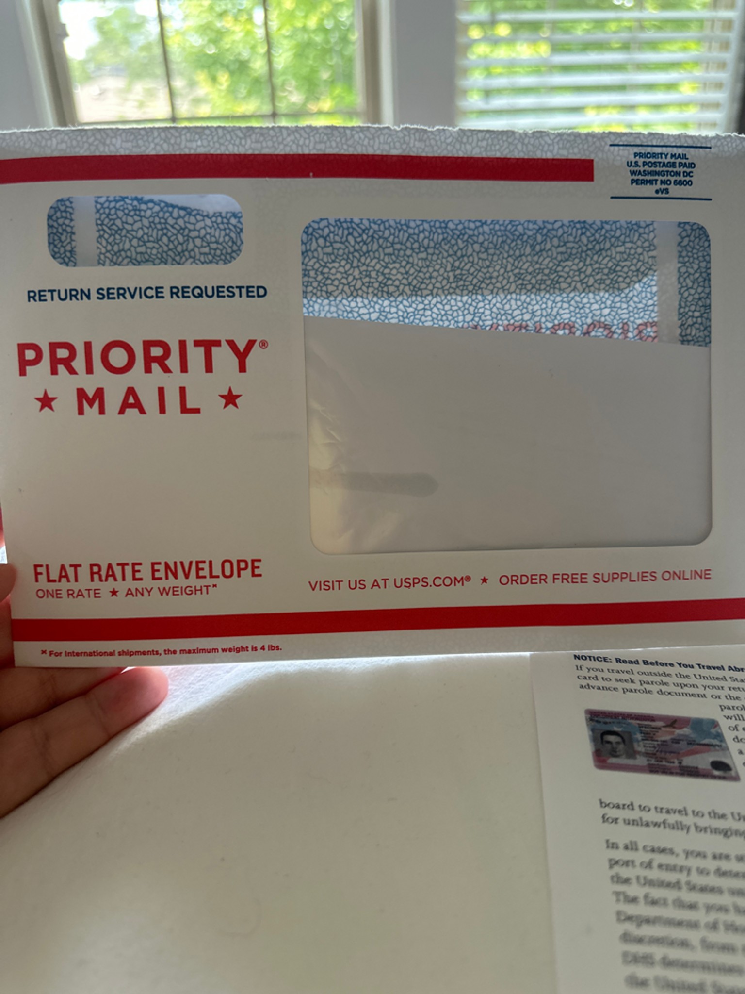 What did your EAD envelope look like? Trying to fi... | Fishbowl