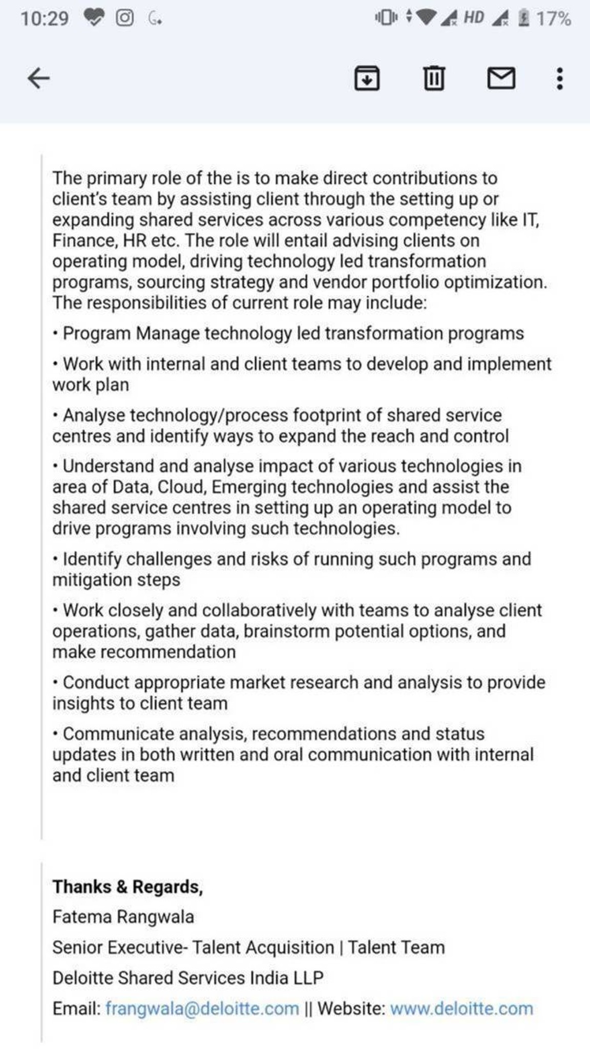 Anybody given interview for below Analyst job Delo... | Fishbowl