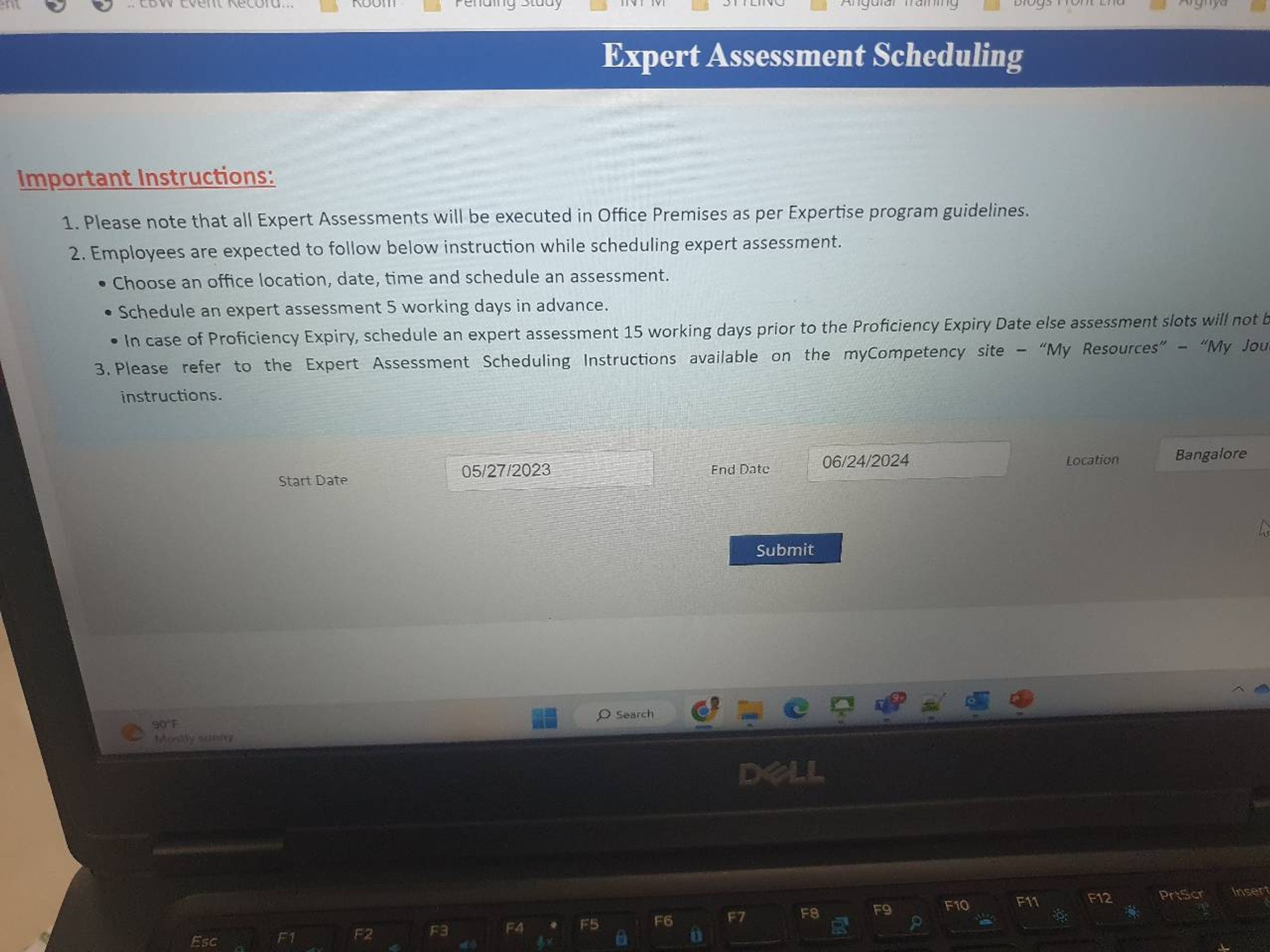 For expert assessment, is it mandatory to go to of... | Fishbowl