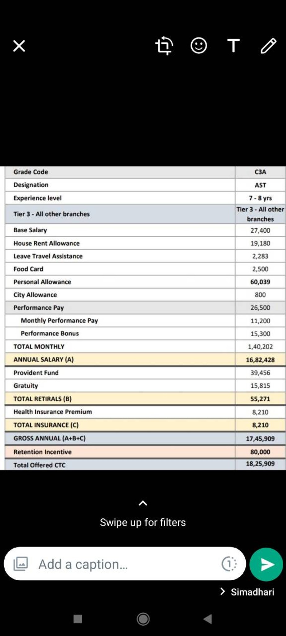 What will be the in-hand salary for Tata Consultan... | Fishbowl